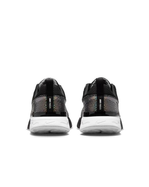 Nike Black (Wmns) React Infinity Run Flyknit 3 Premium Zebra Iridescent'
