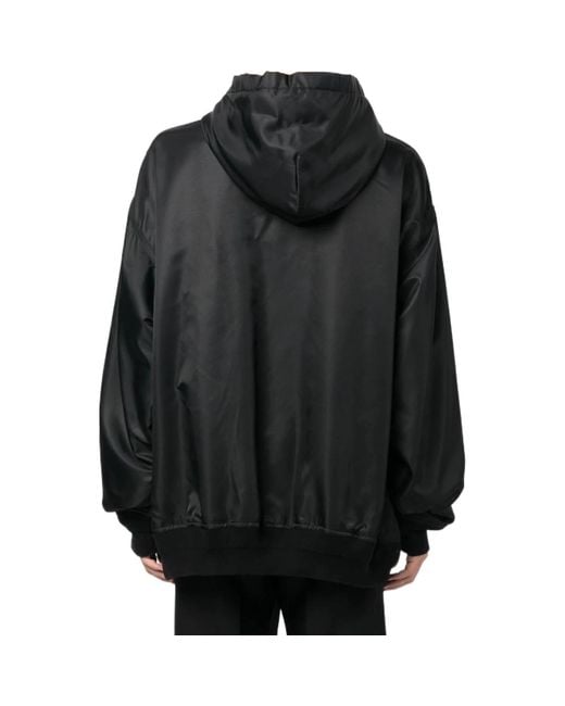 Balenciaga Black 3B Sports Icon Padded Zip-Up Hoodie