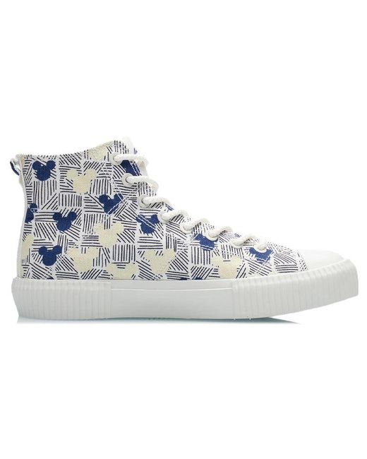 Li-ning Blue (Wmns) X Disney Canvas Hi Shoes
