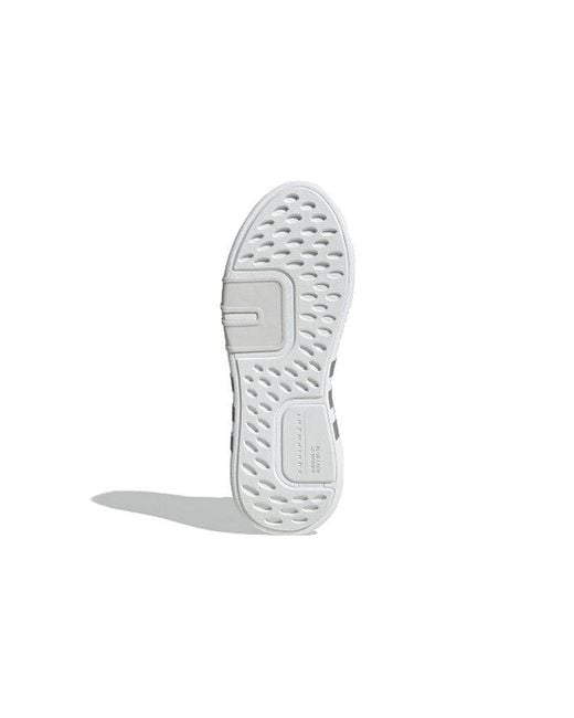 Adidas White Eqt Bask Adv V2 Metallic' for men