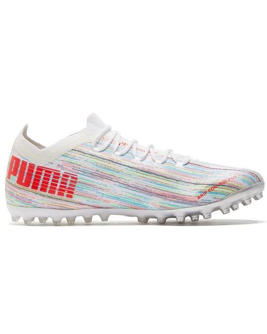 PUMA White Ultra 1.2 Mg Soccer Shoes for men