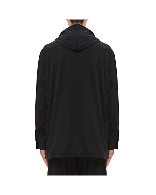Adidas Black Y-3 Hooded Track Jacket for men