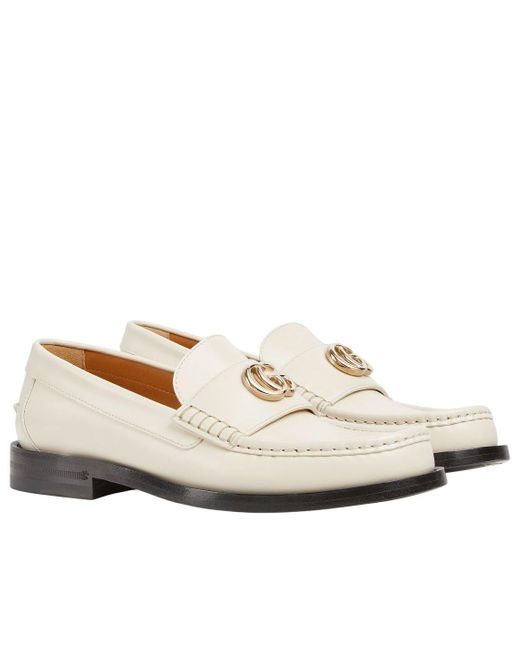 Gucci White (Wmns) Double G Loafers