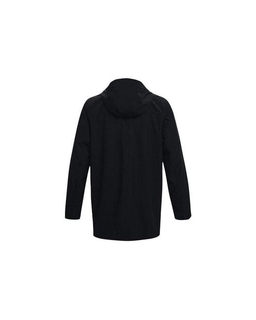 Under Armour Blue Rush Shell Long Jacket for men