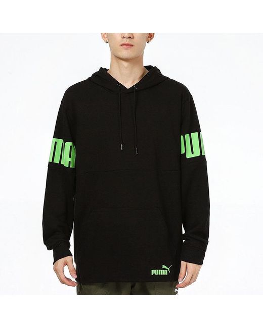 PUMA Black Logo Printing Sports Breathable for men