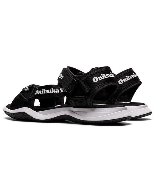 Onitsuka Tiger Black Ohbori Strap Sandals for men