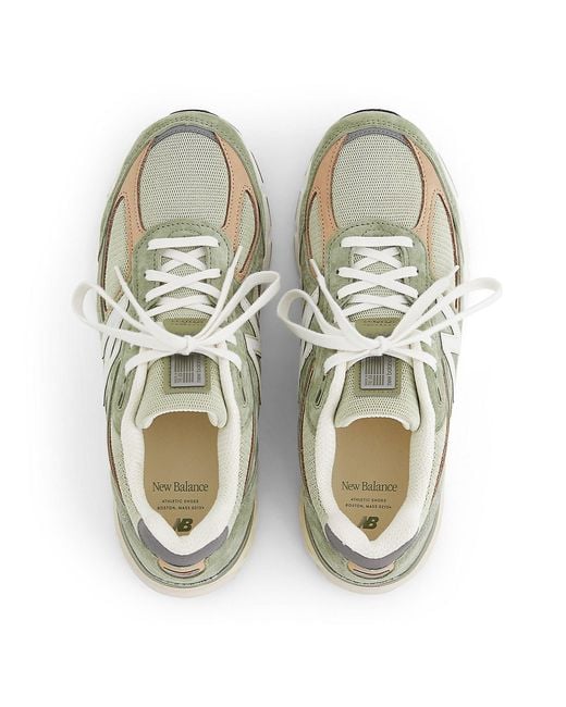 New Balance White 990 V4 Made for men