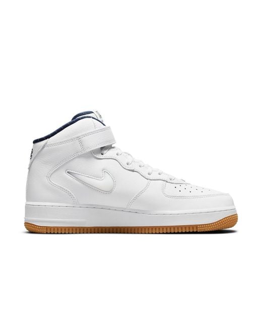 Nike White Air Force 1 Mid Jewel Qs 'Nyc for men