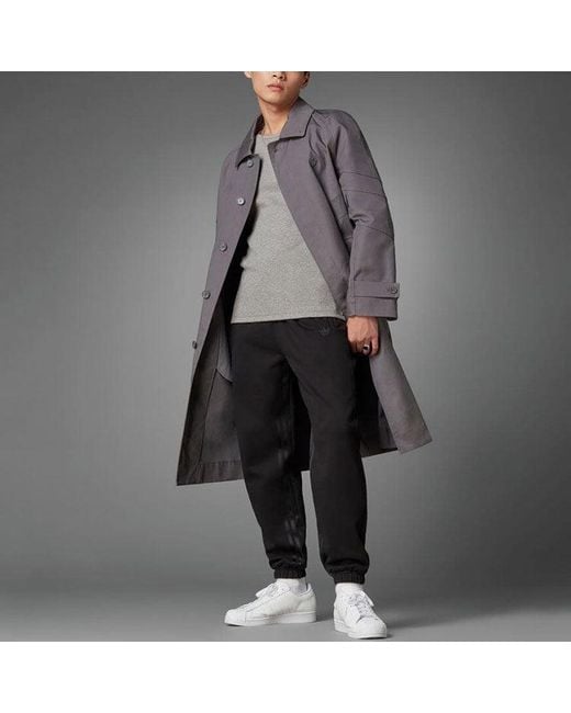 Adidas Black Originals Cotton Drawstring Elastic Waistband Sports Pants/Trousers/Joggers for men