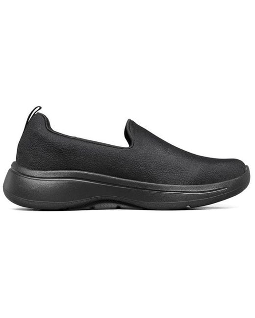 Skechers Black (Wmns) Go Walk Arch Fit Slip On 'Triple'