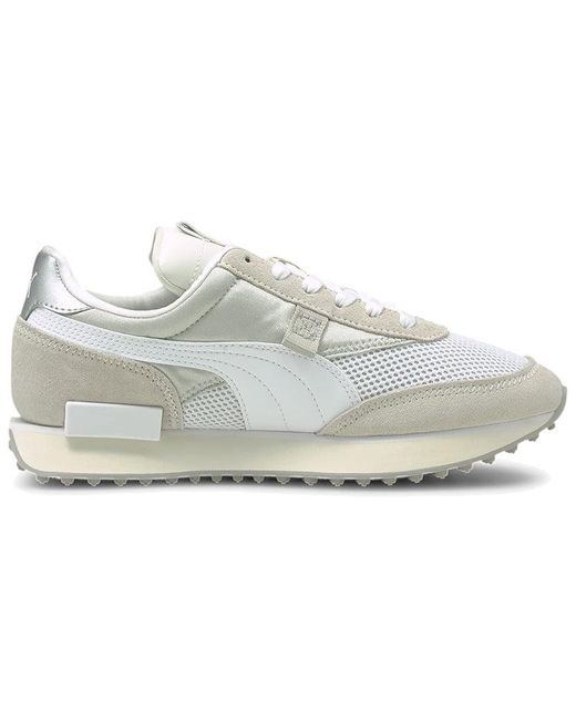 PUMA White (Wmns) Future Rider 'Chrome Vaporous'