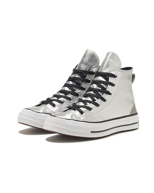 Converse White (Wmns) Chuck 70 High 'Diamond Metal