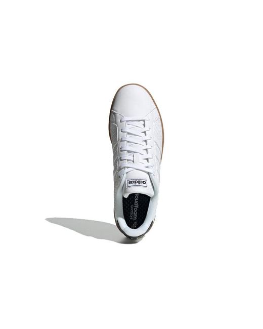 Adidas White Neo Grand Court Gum' for men