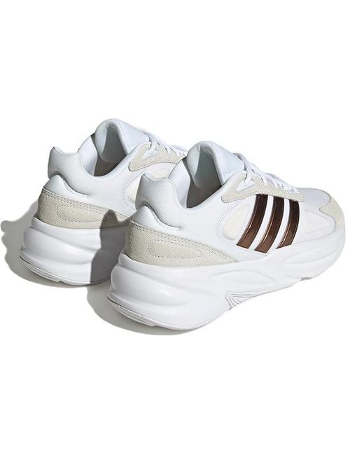 Adidas White (Wmns) Ozelle Cloudfoam Lifestyle Running Shoes 'Cloud Matte'
