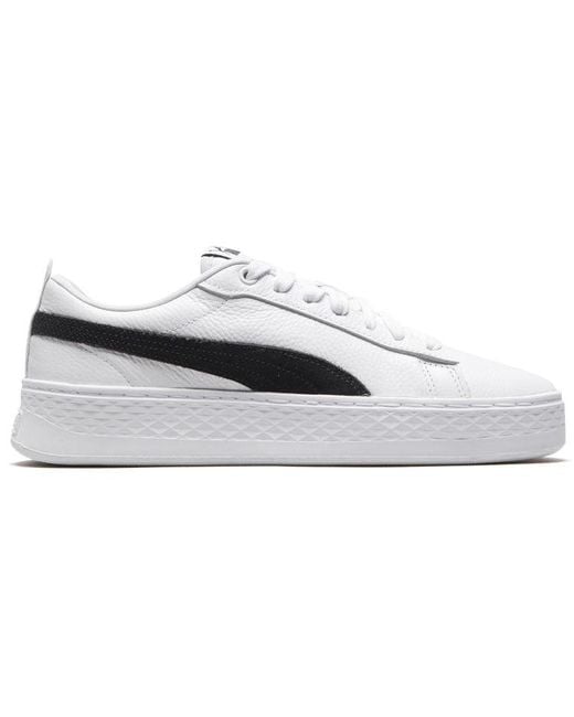 PUMA White (Wmns) Smash Platform L