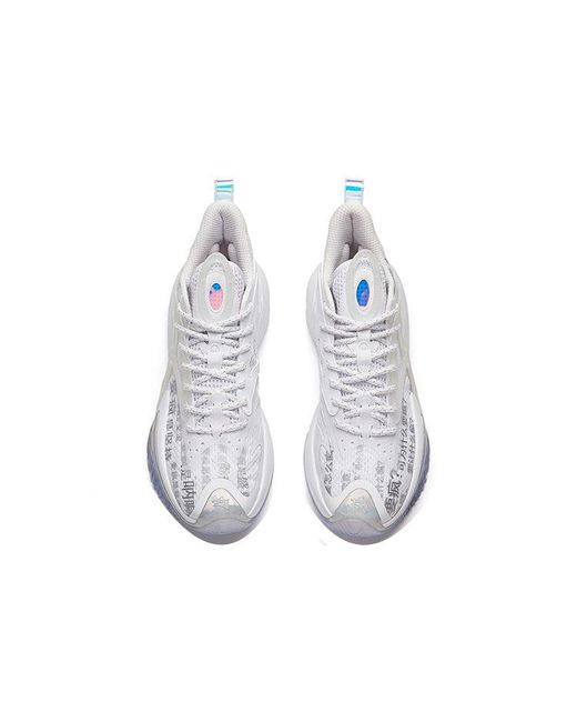 Anta White Shock Wave 3 Basketball Shoes for men