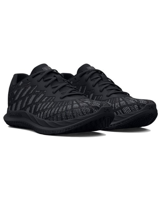 Under Armour Black Charged Breeze 2 Running Shoes for men