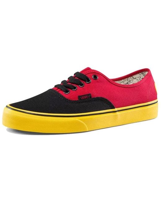 Vans Red Disney X Authentic 'Mickey' for men