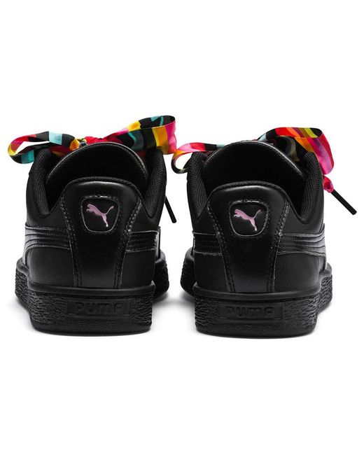 PUMA Black (Wmns) Basket Heart Gen Hustle