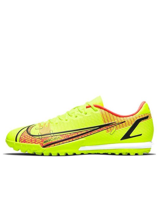 Nike Mercurial Vapor 14 Academy Tf Turf Football Shoe Green in Yellow for  Men | Lyst