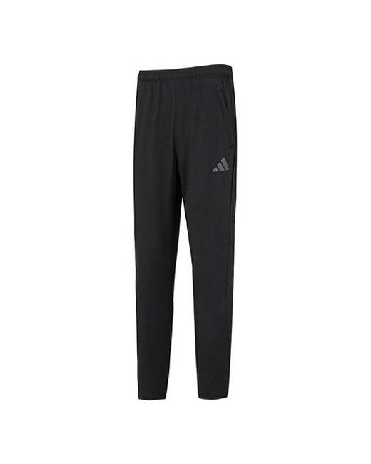 Adidas Black Train Essentials Seasonal Training Joggers for men