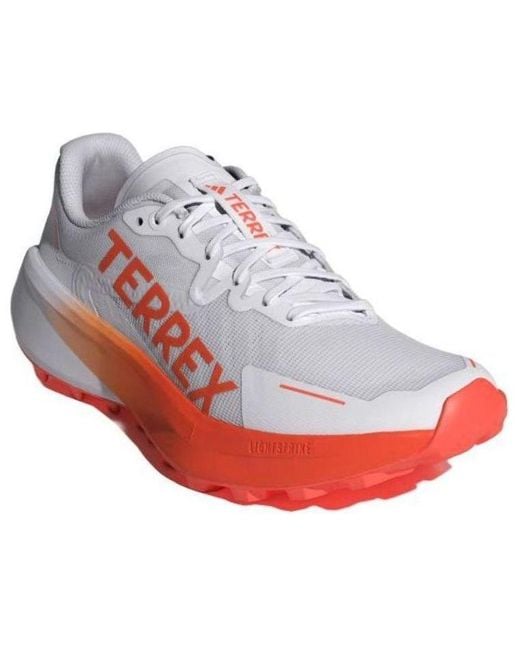 Adidas White Responsive Lightstrike Trail Running Shoes
