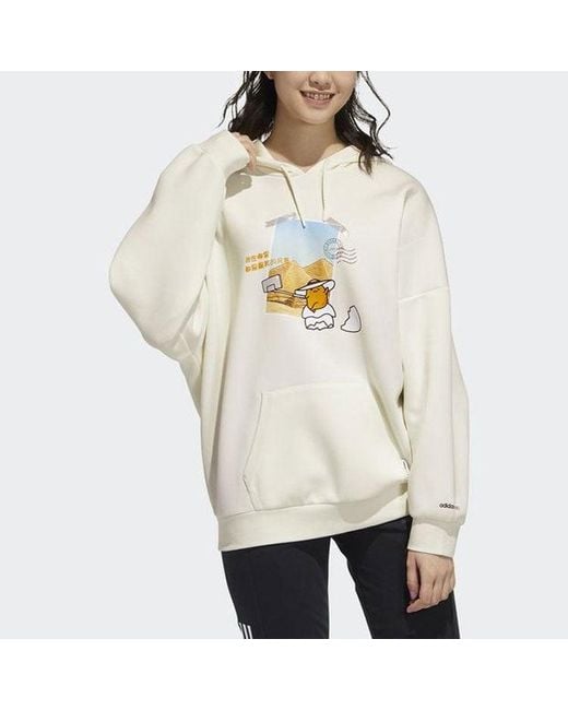 Adidas White (Wmns) Neo X Gudetama Hoodies