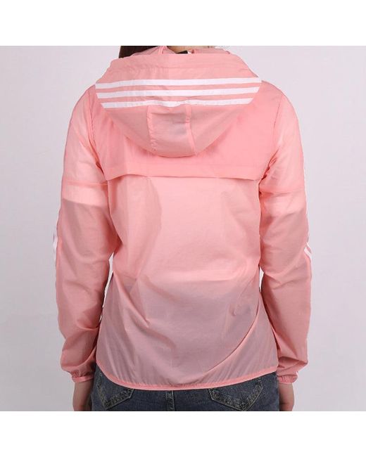 Adidas Pink (Wmns) Windbreaker 3S Woven Jacket