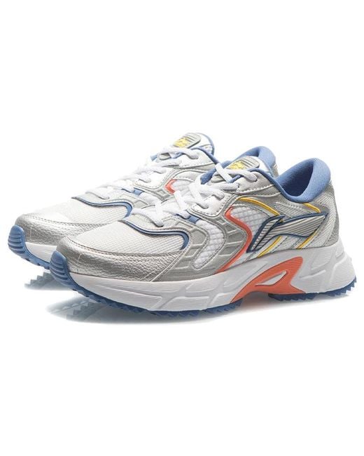 Li-ning Blue Retro Running Shoes for men