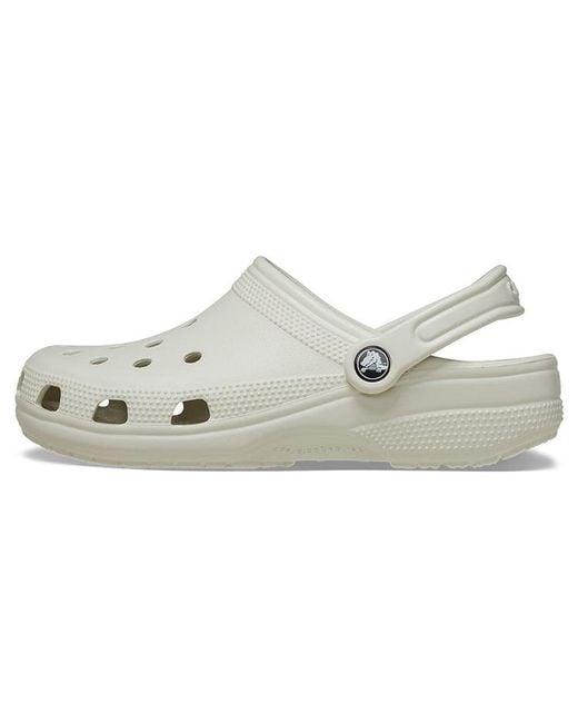 CROCSTM White Classic Clogs 'Linen' for men