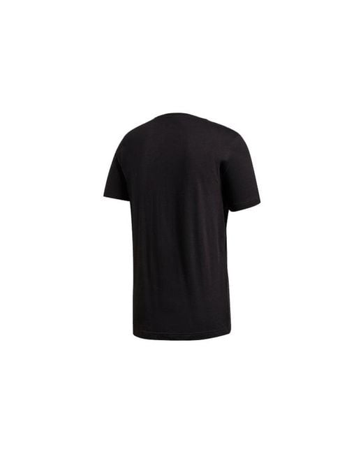 Adidas Black Sports Stylish 8-Bit Lineage Short Sleeve for men