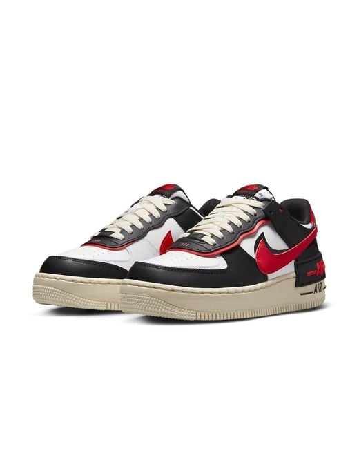 Nike Red (Wmns) Air Force 1 Shadow University'