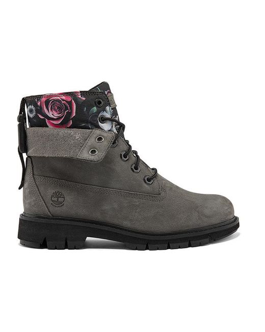 Timberland Black Lucia Way 6 Inch Waterproof Roll Top Boots
