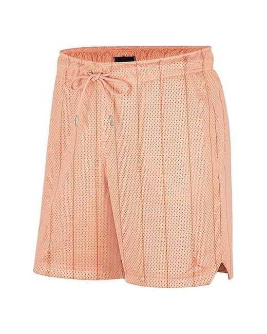 Nike Pink Essentials Solid Color Mesh Sports Shorts Light Madder for men