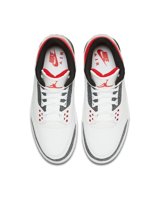 Nike White 3 Retro Denim Se 'Fire' for men
