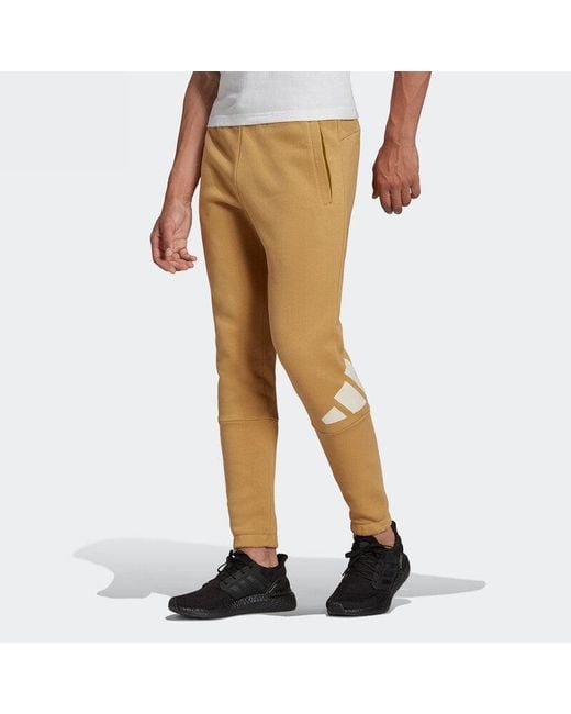 Adidas Natural Logo Printed Track Pants Asia Sizing for men