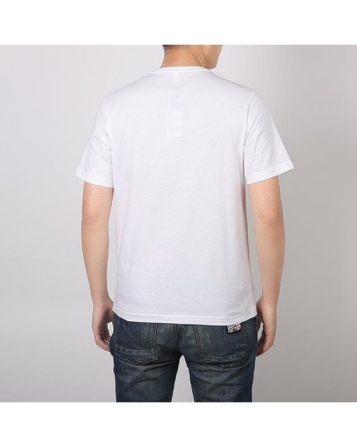 Adidas White Printing Pattern Sports Short Sleeve for men