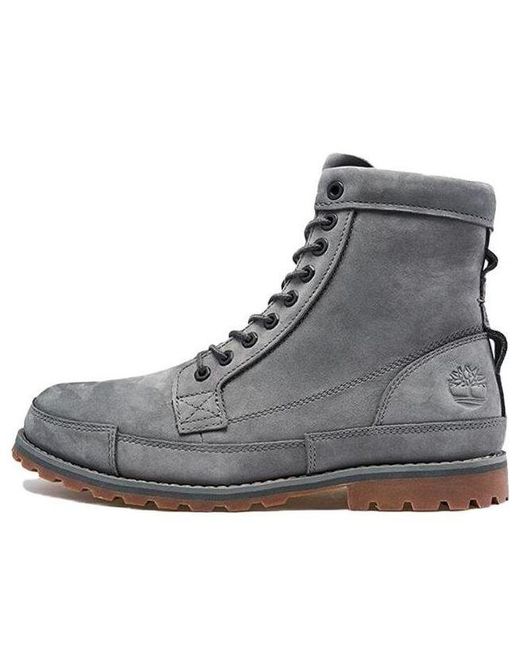 Timberland Gray Earthkeeper Original Leather 6 Inch Boots for men