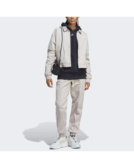 Adidas White (Wmns) Track Top With Healing Crystals Inspired Graphics