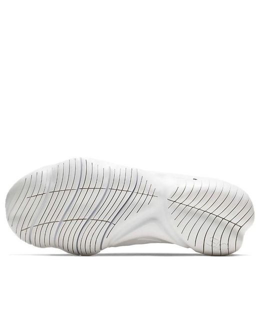 Nike White (Wmns) Free Rn Flyknit 3.0 'Half'
