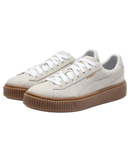 PUMA White (Wmns) Suede Platform Core L 'Whisper'