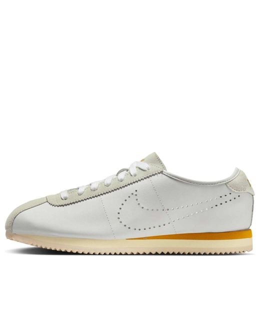 Nike White (Wmns) Cortez Bronze Perforated Swoosh'