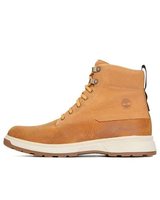 Timberland Brown Atwells Avenue 6 Inch Waterproof Boots 'Wheat' for men