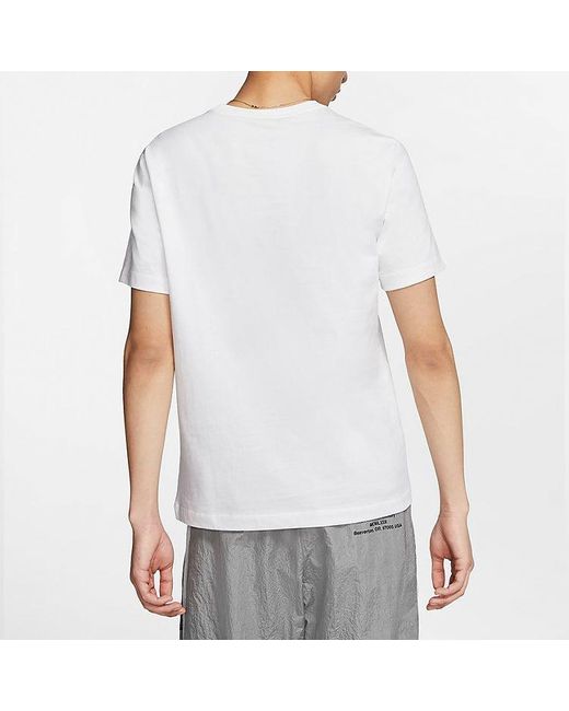 Nike White Sportswear Printing Short Sleeve 'Aqua Photo' for men