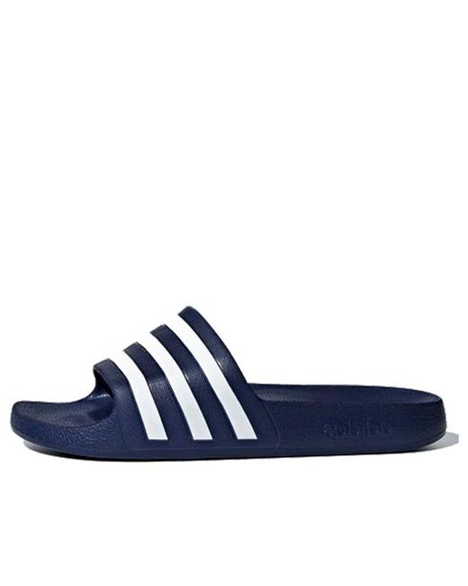 Adidas Blue Adilette Aqua 'Dark' for men