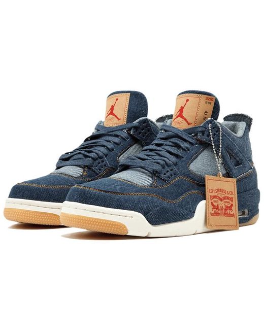 Nike Blue 4 Retro X Levi's 'Denim' for men