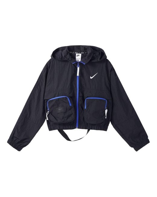 Nike Blue (Wmns) Sportswear City Utility Woven Jacket