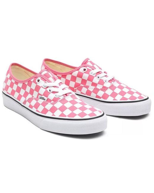 Vans Pink Checkerboard Authentic Checkboard for men
