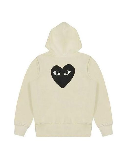 COMME DES GARÇONS PLAY White (Wmns) Zip Hoodie Big Heart