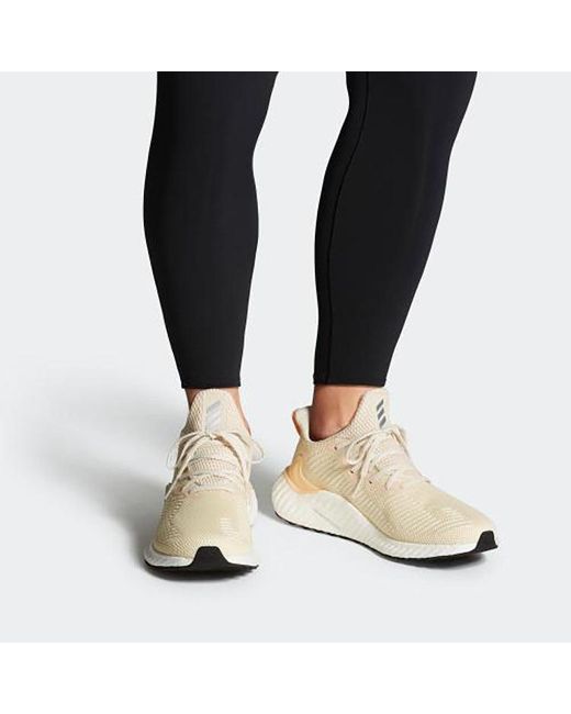 Adidas White Alphaboost 'Ecru Tint Glow' for men
